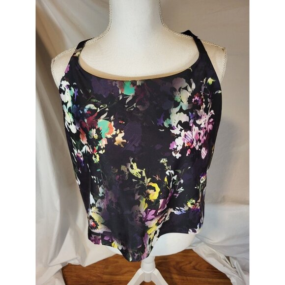 old navy powersoft floral hi neck‎ Plus Size 4X Racer Back - Picture 1 of 4